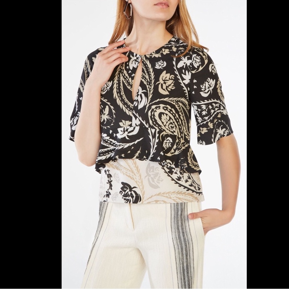 BCBGMAXAZRIA Kyran Paisley Top